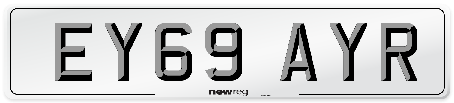 EY69 AYR Number Plate from New Reg